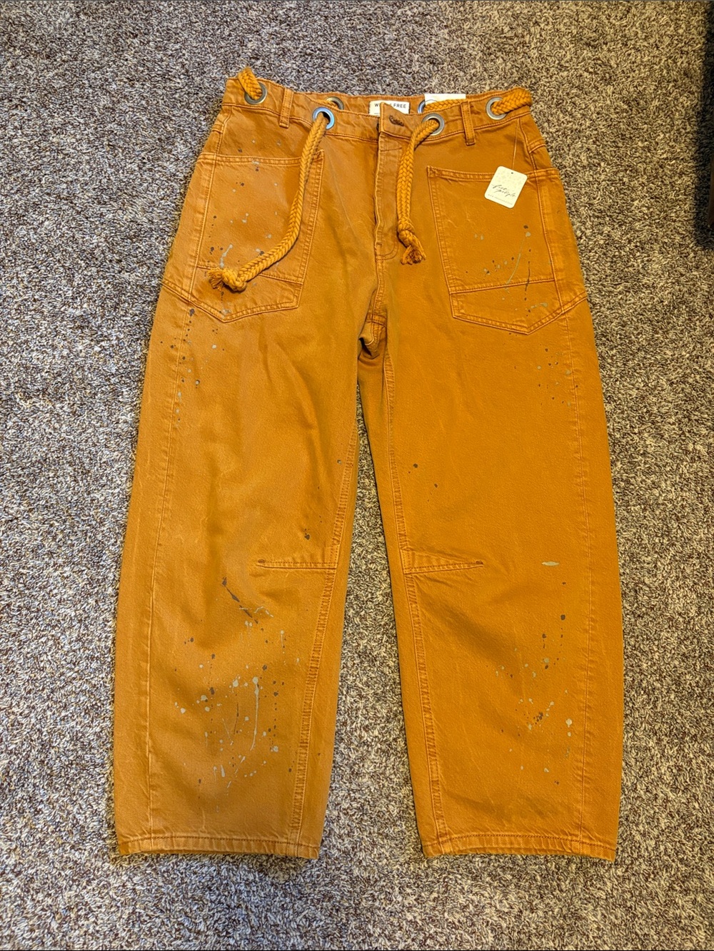 NWT We the Free Moxie Pull-on Barrel Jean